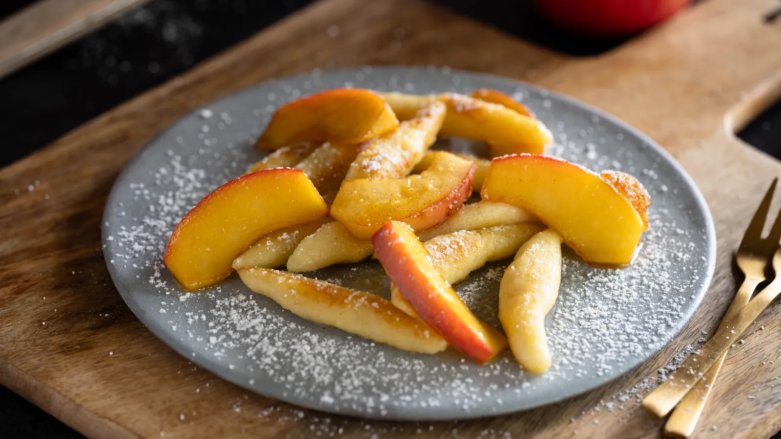 Schupfnudeln mit Apfel