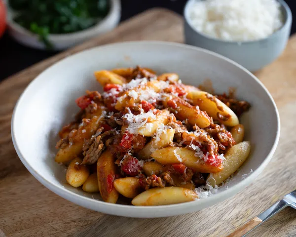 Schupfnudeln mit Hackfleisch